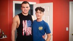 Gay muscle twink Derek Shaw & Sebastian Cruz doing wild sex after package delivery