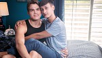 Derek Shaw fucks his young boyfriend Noah Bentley balls deep after oral foreplay
