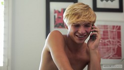 Dalton Briggs try phone sex with his twink boyfriend Jessie Montgomery photo 3
