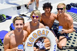 Hugecock twinks Kyle Ross, Max Carter & Luke Allen having threesome sex photo 6