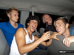 Hugecock twinks Kyle Ross, Max Carter & Luke Allen having threesome sex photo 32