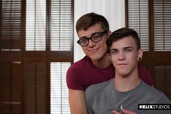 Gay boy Cameron lane & Blake Mitchell swap blowjobs before 69 in this scene photo 0
