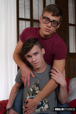 Gay boy Cameron lane & Blake Mitchell swap blowjobs before 69 in this scene photo 1