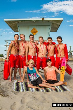 Lifeguards: Joey Mills & other helix naked twinks have sex on the beach in this series photo 21