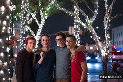Young twinks Blake Mitchell, Logan Cross, Colton James and Sean Ford sucking and fucking each other photo 2