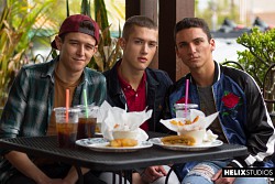 Sean Ford & Evan Parker welcome new boy Beck Hartley with a threesome photo 0