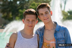 Trevor Harris makes his debut with a hot fuck session with hot gay Tyler Hill photo 1