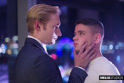 Blond twink Dylan Hayes is enjoy hot twink Max Carter's big dick photo 3