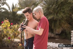 Aiden Garcia's tight ass taking huge dick of huge cock twink Andy Taylor with full of pleasure photo 3