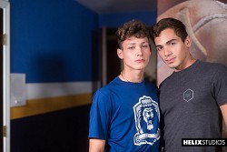 Ashton Summers welcome sweet twink Hayden Lee with hot fuck photo 1