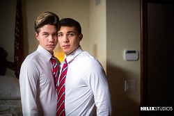 Hot young twinks Alex Riley & Jordan Lake have some hot fuck in this scene photo 4