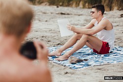 Beach Bums: Helix gay teen twink enjoying on the beach photo 45