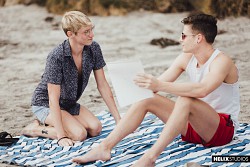 Beach Bums: Helix gay teen twink enjoying on the beach photo 47