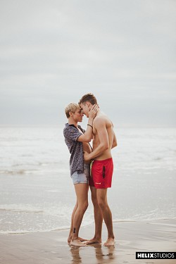 Beach Bums: Helix gay teen twink enjoying on the beach photo 51