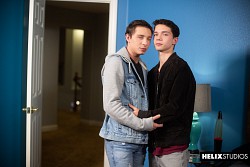 Jacob Hansen grabing hot twink ass of Sam Ledger and fuck him in this scene photo 0
