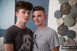 Twink models Silas Brooks & Jack Waters making out in this scene photo 3