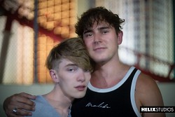 Smooth tiny twink Adam Reid gets bent over and brutally buttfucked by jock top Josh Brady's thick cock photo 5