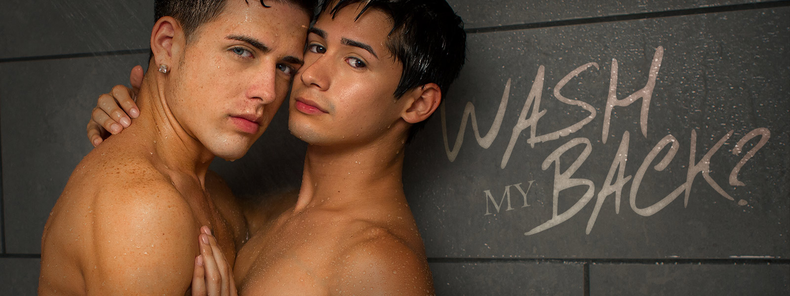 Smooth young twinks Liam Riley & Dustin Gold enjoy sex in the shower