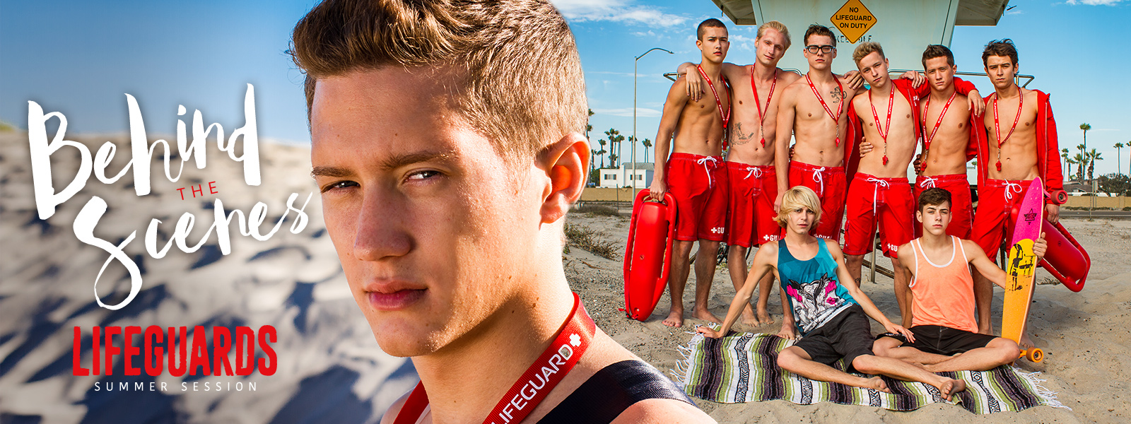 Lifeguards: Joey Mills & other helix naked twinks have sex on the beach in this series